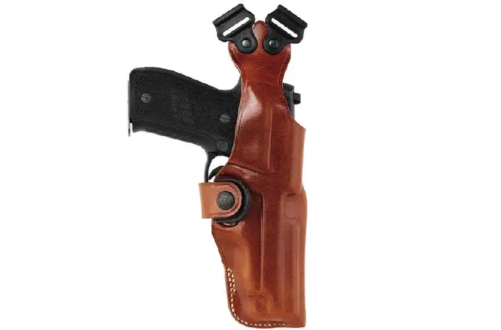 Bianchi 1.5inch Leather Belt, 42", Black, Chrome Buckle